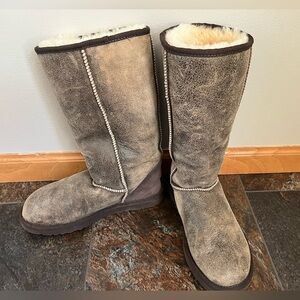 UGG Brown Tall Sheepskin Boots